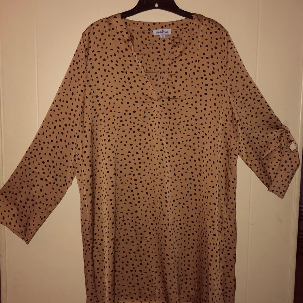 Gold with black spots tunic